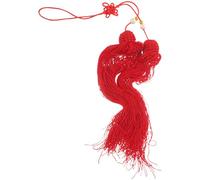 Générique Pompon D'épée de Tai Chi Rouge en Tissu Gland Sécurisé pour Arts Martiaux, Décoration Suspendue pour Équipement de Combat