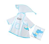 Générique Poncho de Pluie Enfant, Imperméable pour Enfants Poncho Transparent avec Capuche Motif Lapin Dessin Animé Mode Pluie Élégant et Pratique pour Fille