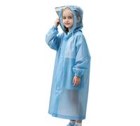 Générique Poncho de Pluie Imperméable pour Enfant, Réutilisable EVA Imperméable Enfant Capuchon Vêtements de Pluie, pour Voyage, randonnée, Va à L'école, Equitation, Taille Unique