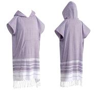 Générique Poncho de Surf, Poncho de Plage Adulte 1 Poncho Surf Coton,Serviette Bain Langer,Peignoir avec Poche,Grande Taille,Portable, Plage Capuche for Adulte,Homme, Femme,Piscine(Geometry Purple)