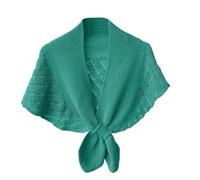 Générique Poncho Femme Elegant,ChâLe LéGer Ajouré Polyvalent Et Tendance IdéAl pour La Plage Ou pour Un Usage Quotidien éLéGant. (Green,One Size)