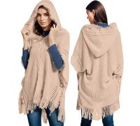 Générique Poncho Femme Hiver Chaud Laine Cape De Pluie Pour Cérémonies Manteau Fausse Fourrure Chale Tricoté Élégante Gilet Léger Écharpe Polaire Imperméable Homme Fêtes Grande Echarpe Chaude