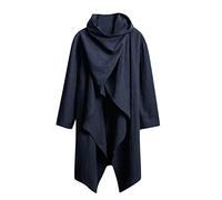 Générique Poncho Homme Tricoté Cape Décontracté Cardigan Homme Mode Poncho Couverture Châle Long Manteau Irrégulier Cardigan Wrap Écharpe Manches Longues Sweat Pull Hauts Pour Hiver Et Automne