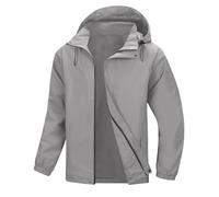 Générique Poncho Pluie Imperméable Chaude Travail Hiver Coupe Vent Tactique Patchwork Velo Blouson Homme Hiver Capuche Moderno Softshell Militaire Halloween 2#Gris Clair XXL