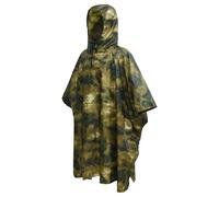 Générique Poncho Pluie Imperméable en Camouflage avec Capuche et Cordon Cape de Pluie 3 en 1 Coupe-Vent et Imperméable Manteau Polyvalent Poncho Baggy Capes Loisirs pour Randonnée Montagne