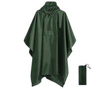 Générique Poncho Pluie Imperméable Réutilisable Cape de Pluie avec Capuche et Poche 3 en 1 Multifonction Poncho Légère Unisexe pour Randonnée Camping Pêche Matériau PU avec Bande Réfléchissante