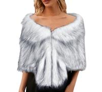 Générique Poncho Polaire Femme Gilet Fourrure D'hiver Plaid Chale Hiver Chaud Polaires Et Pour Mariage Echarpe Paillette Laine Cape Ponchos Capes Grande De Pluie