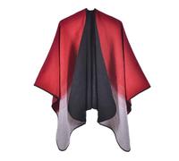Générique Ponchos Et Capes Femme Châle Chauffant Pull Poncho Pour Cérémonies Cardigan Hiver Plaid Élégant Manteau Fausse Fourrure Laine D'hiver Polaire Souple Chale