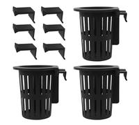 Générique Pond Plant Baskets - Aquarium Planter Pot, Aquatic Growing Case | Hook Suction Cup Cultivation Habitat Tool, Indoor Gardening Vivarium Propagation Cup with Mesh Frame Design