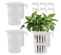 Générique Pond Plant Baskets - Aquarium Planter Pot, Aquatic Growing Case | Hook Suction Cup Cultivation Habitat Tool, Indoor Gardening Vivarium Propagation Cup with Mesh Frame Design