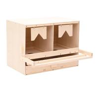 Générique Pondoir 2 Compartiments 63x40x45 cm Bois de pin Massif,Entreprise & Industrie,Agriculture,Élevage,Couveuses à œufs,5.54 kg,170652
