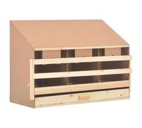 Générique Pondoir 3 Compartiments 93x40x65 cm Bois de pin Massif,Entreprise & Industrie,Agriculture,Élee,Couveuses à œufs,Multicolore,8.32kg,170655