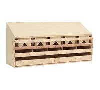 Générique Pondoir 5 Compartiments 117x33x54 cm Bois de pin Massif,Entreprise & Industrie,Agriculture,Élevage,Couveuses à œufs,8.94 kg,170659