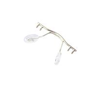 Générique Pont de lunettes sans monture en acier inoxydable avec plaquette nasale for un confort et un ajustement améliorés(NB015 Silver)