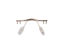 Générique Pont de lunettes sans monture en acier inoxydable avec plaquette nasale for un confort et un ajustement améliorés(NB015 Rose Gold)