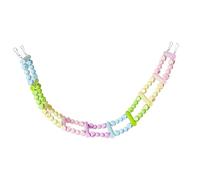 Générique Pont Échelle Oiseau Robuste Échelle Suspendue en Bois Accessoire pour Cage Perchoir Jeu Entraînement Convenant Aux Activités Ludiques Dressage Cadeaux, 10 échelles