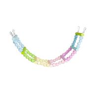 Générique Pont Échelle Oiseau Robuste Échelle Suspendue en Bois Accessoire pour Cage Perchoir Jeu Entraînement Convenant Aux Activités Ludiques Dressage Cadeaux, 7 échelles