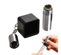 Générique Pool Chalk Holder, 2 in 1 Cue Scuffer Tool Set, Portable Billiard Chalk Case, Cue Maintenance System, Compact Holder with Modern Style, Game Room Accessory for Training