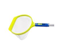 Générique Pool Cleaning Net with Telescopic Rod - Crystal Fine Mesh Skimmer (Random Color), Suitable for Fountains Bathtubs Spas Aquariums Patios