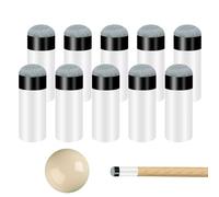 Générique Pool Cue Tip - Lot de 10 Résistants aux Chocs pour Accessoires de Billard - de Queue pour Jeu - pour Entraînement et Compétition Hommes Femmes