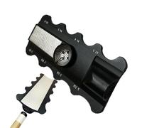 Générique Pool Cue Tip Shaper - 5-in-1 Stainless Steel Billiard Repair Tool for Shaping, Scuffing & Polishing - Professional Maintenance Accessory for & Pool Cues