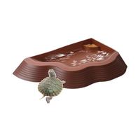 Générique Pool de Tortue, Rampe antidérapante, 3x22x3,5 cm, Bol d'alimentation avec rampes, Accessoire de réservoir décoratif, baignade sûre et Spot de consommation pour Petites Tortues
