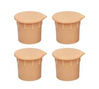Générique Pool Fence Cover, 4pcs Weather Resistant Set, Ground Fence Closure with Secure Fit Design, Sturdy Outdoor Protective Barrier, Deck Patio Cover, Maintenance Accessory for Removable Systems
