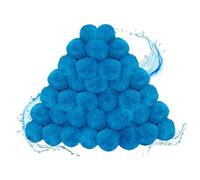 Générique Pool Filter Balls - Sand Filter Media Replacement, Reusable Water Pump Enhancer, Lightweight Debris Capture Material, Circulation Performance Improver, Water for Pond Cleaning Filtration
