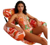 Générique Pool Float Chair,Inflatable Tanning Recliner - 29.92x15.94x23.98 inches Floating Lounge Chairs,for River Lake Beach Party Vacation Trip Holiday Break Weekend Gathering Outdoor