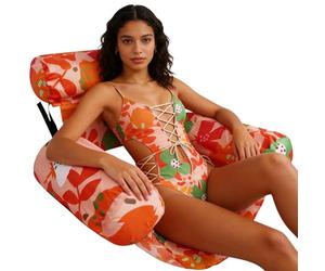 Générique Pool Float Chair,Inflatable Tanning Recliner - 29.92x15.94x23.98 inches Floating Lounge Chairs,for River Lake Beach Party Vacation Trip Holiday Break Weekend Gathering Outdoor