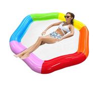 Générique Pool Floats Adult 177x157cm Hexagonal Colorful Inflatable Mat