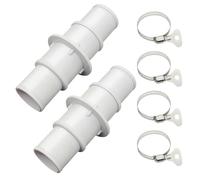 Générique Pool Hose Connector - PVC, 2 Pieces Set, Pool Hose Adapter, Leak-Proof Design | Filter System Coupling, 1-1/4 inch Or 2 inch, Homeowners Gardening, Backyard, Park, Hotel, Beach House Use