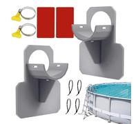 Générique Pool Hose Holder, Swimming Hose,3.94x3.03 inches Blue Support Brackets Hook Stand Replacement Tool, Tube Attachments for Deck, Garden, Backyard, and Portable Water Container