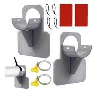 Générique Pool Hose Holder, Swimming Hose Brackets, Support Hook Stand, 3.94x3.03 inches, Easy Attachment, Space Saving Design, Organization Tool for Deck Garden Backyard Yard Maintenance