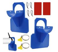 Générique Pool Hose Holder, Swimming Pool Hose Support Brackets, PVC Material, Sturdy Edge, Hook Stand Tool Replacement Tube Attachments for Deck, Garden, Backyard, Yard, 3.94x3.03 inches