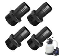 Générique Pool Pump Hose Adapter, with 1.5" Pipe Fitting Connector, 4 Pieces, SPX1091Z2 Hose Male Insert Adapter, Pool Pump Ädapter, Easy Installation Process, for Spa Fountain Garden System