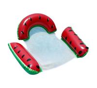 Générique Pool Raft - Inflatable Fruit Shape Lounger, Foldable Floating Relax Chair with Sturdy Air Chamber Comfort Support Bright Summer Design, Ideal for Beach Lake River Backyard Sunbathing Party