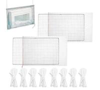 Générique Pool Skimmer Screen - Pool Skimmer Screen Guard Cover | Debris Filter Leaf Protection | Stainless Steel Vacuum Cleaner Guard Blades + Debris Protection Net, for Inground Ground