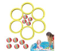 Générique Pool Throwing Ball Toy, Floats on Water, Lightweight Tossing Game for Kids, Fun Swimming Activity Accessory, Ideal for Water Thanksgiving, Birthday Pool Parties, 12.6x12.2in