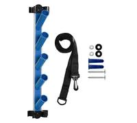Générique Pool Tool Holder - ABS & Aluminum Alloy Skimmer Pole Hanger, Multifunctional Pool Organizer | Hold Up to 5 Accessories & 2 Poles, Space-Saving Storage for Swimming Vacuum and Cleaning Tools