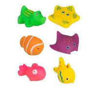 Générique Pool Toy, Squeaky Toys, 6pcs Creative Reduce Boredom Floating Fun Vibrant Colors Cat Enrichment Lightweight Design Soft Texture Realistic Shapes, Pet Squeaky for Pool