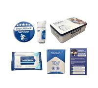 Générique Poop Prank Survival Kit - 4.92 inches Lustiges Scherz Geschenk | Tragbares Gag Set - 210g Leicht in Metallbox mit Feuchttüchern Zubehör für Geburtstage Weihnachten