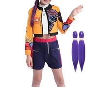 Générique Pop Hunters Dress Up Stage Tenue, Costume Halloween Anime, Déguisements Halloween Cosplay avec Perruque Pour Carnaval Spectacle Vêtement Quotidien Carnaval Ados