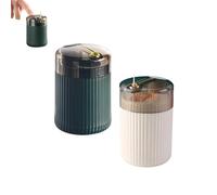 Générique Pop Up Automatic Toothpick Dispenser, Pop Up Automatic Toothpick Holder, Portable Push Button Toothpick Holder, for Both Indoor and Outdoor Use (Dark Green+White)