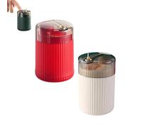 Générique Pop Up Automatic Toothpick Dispenser, Pop Up Automatic Toothpick Holder, Portable Push Button Toothpick Holder, for Both Indoor and Outdoor Use (Red+White)