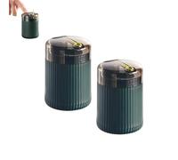 Générique Pop Up Automatic Toothpick Dispenser, Pop Up Automatic Toothpick Holder, Portable Push Button Toothpick Holder, for Both Indoor and Outdoor Use (2PCS Dark Green)