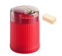 Générique Pop Up Automatic Toothpick Dispenser, Push Button Toothpick Holder, Automatic Toothpicks Dispenser Holder with Toothpicks, Quiet and Elegant for Offices, Homes, Restaurants, Bars (Red)