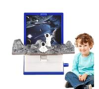 Générique Popup Book Keychain - ABS 5x4x2.6cm | 3D Mini Popup Book, Cute Keychains For Car Keys And Backpacks | Small Gift Fidget Toy For Boys Girls Women Men Everyday Use