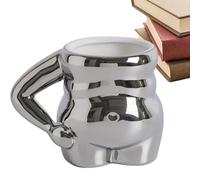 Générique Porcelain Coffee Cup - 4.13 inches Quirky Big Belly Shape Coffee Mug | Dishwasher Safe Smooth Porcelain Mug for Milk Tea Côffee Hot Coco | Ceramic Côffee Cups