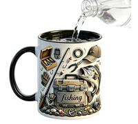 Générique Porcelain Fishing Mug Ceramic Drink Cup for Home Office